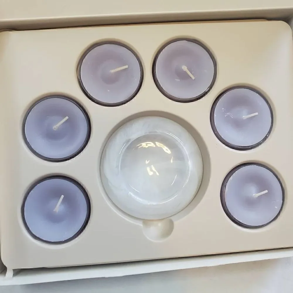 Indulgences PartyLite Tranquility Tealight Giftset NEW *